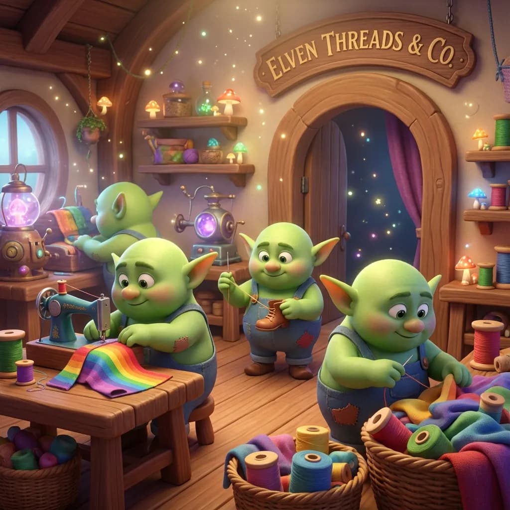 Illustration for The Elves and the Shoemaker - 4