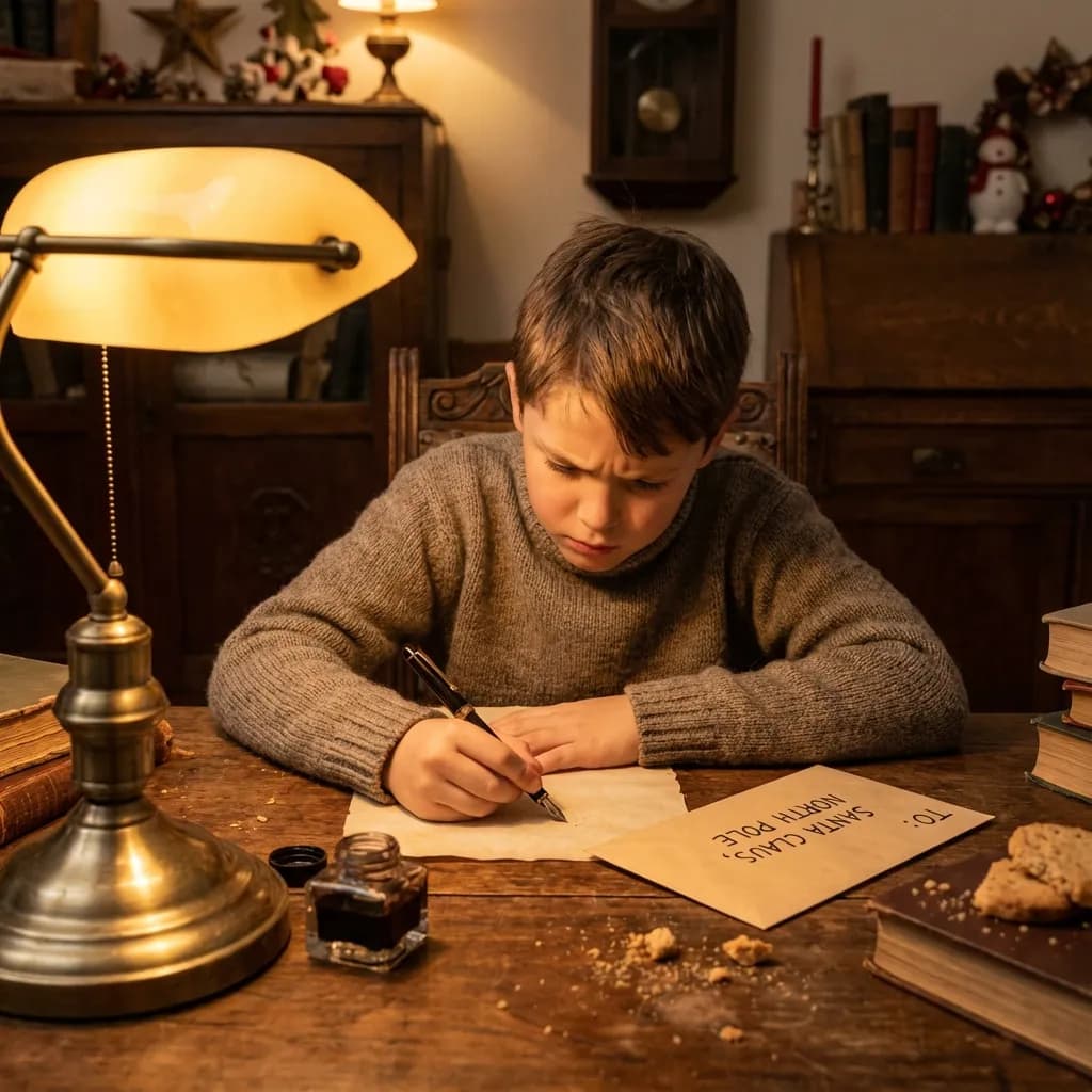 Writing a serious letter to Santa
