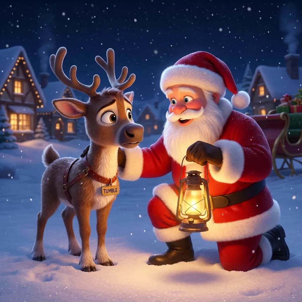 Illustration for The Reindeer Who Was Afraid of Heights - 3