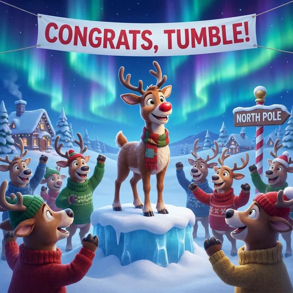 Illustration for The Reindeer Who Was Afraid of Heights - 5