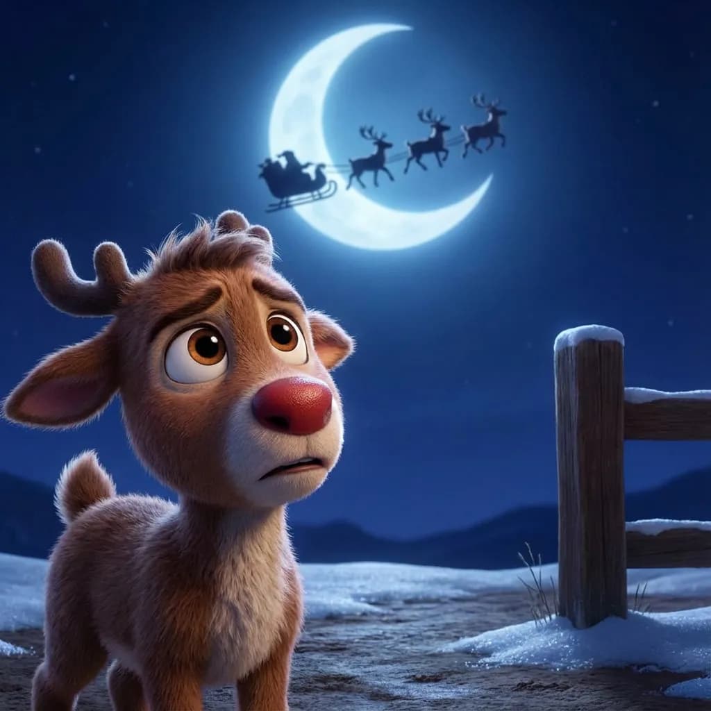 Illustration for The Reindeer Who Was Afraid of Heights - 2