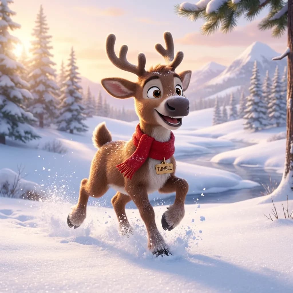 The Reindeer Who Was Afraid of Heights Cover