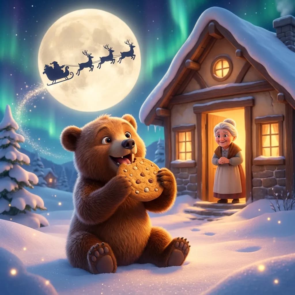 Illustration for The Bear Who Woke Up for Christmas - 8